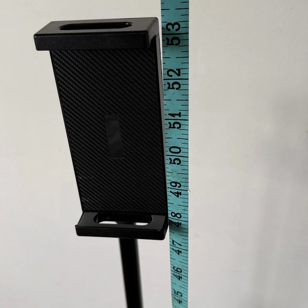 Foldable Black Tripod Stand with Phone Mount